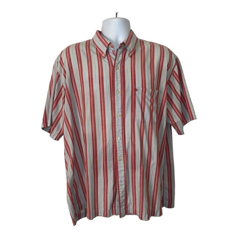 Izod men’s short, sleeved, casual, button-down shirt, XL